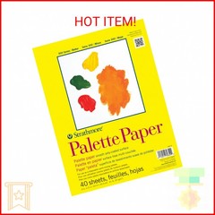 Strathmore 300 Series Palette Paper Pad, Tape Bound, 9×12 inches, 40 Sheets (41l