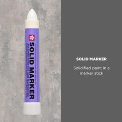 Sakura Solidified Paint Solid Marker, White Box of 12,XSC-50