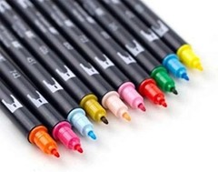 Artistic Dual Brush Markers – 10 Pack Celebration Colors for Artists & Crafters