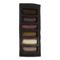 SENNELIER Extra-Soft French, Half 1 Count (Pack of 1), Portrait Dark Tones