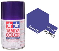 Tamiya 86018 PS-18 Metallic Purple Polycarbonate Spray Paint 100ml TAM86018 – US