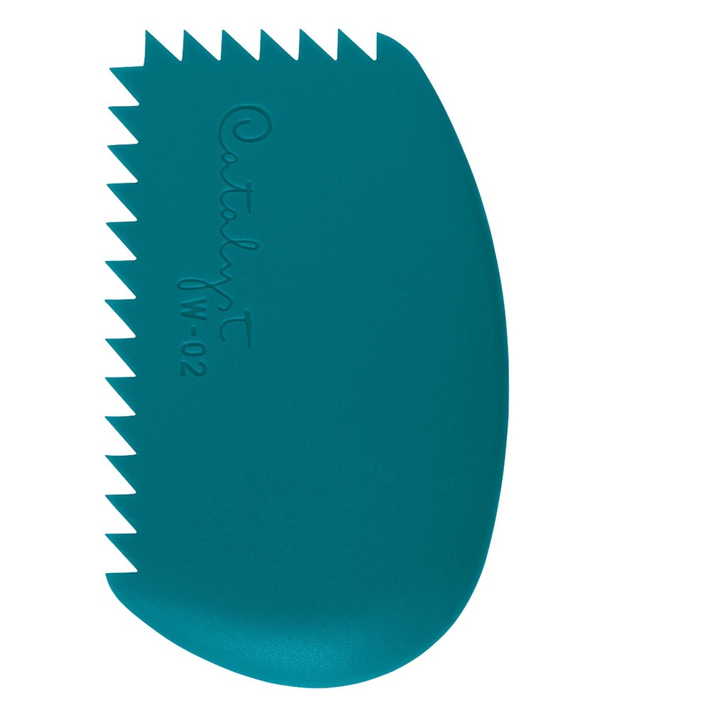 Artist Brush Catalyst Silicone Wedge Tool Blue W02