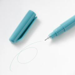 MUJI Water-based felt-tip pen Fine tip Rusty light blue Made in Japan