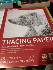 Artist Tracing Paper Pad 9×12 Bachmore 75 Sheets Translucent Sketch Paper NEW
