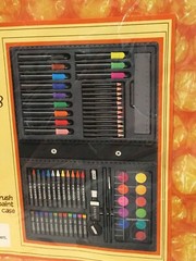 Artworx 68 Pieces Art Watercolors Oil Pastels Color Pencils Markers Paint Set