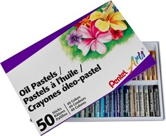 Artistic Excellence: 50 Color Oil Pastels for Blending & Shading Masterpieces