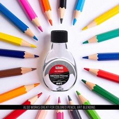 U.S. Art Supply Odorless Mineral Spirits Thinner, 125ml