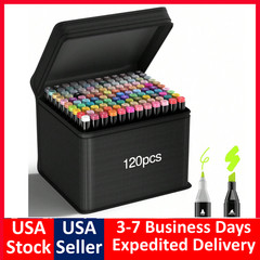 80/168/262 Colors Dual Tip Markers Drawing Markers Set Dual Tip Alcohol Markers