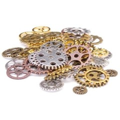 Steampunk Parts Lot for Artist- 2 pounds of mixed material smalls #NJ40