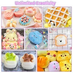 Taba Silicone Pigment Paint 12 Color Paste Squishy Making Mold Kit 15MLx12