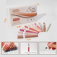 JinMaGDST ROSYMENG Skin Tone Art Markers 36 Colors Acrylic Paint Pen Set with…