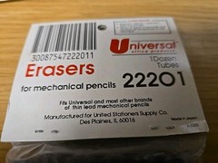 Pack of 36 Eraser Refills for Mechanical Pencil Universal Brand Part #22201 NEW