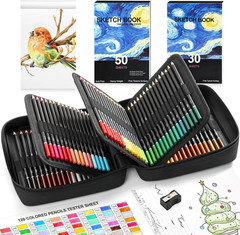 TMOL 120 Pack Colored Pencils for Adult Coloring Books, Soft Core Oil Based Colo