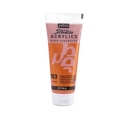Studio Acrylics Fine Iridescent Paint Orange-Yellow 100ml 3.38oz Tube