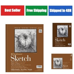 Strathmore 400 Series Sketch Pad 5.5×8.5 inch 100 Sheets Drawing Pad
