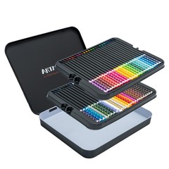 48 PCS Black Wood Professional Colored Pencils OilBased 4mm Soft Core Tin