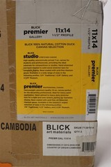 3x Lot 11×14″ Gallery Depth 1-1/2″ Profile Stretched Canvas BLICK Premier