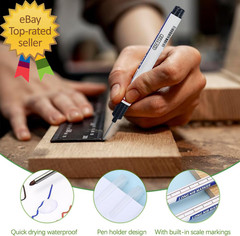 Long Head Deep Hole Marker Pens 15PCS Long Nib Marker 20Mm Quick Dry Waterproof