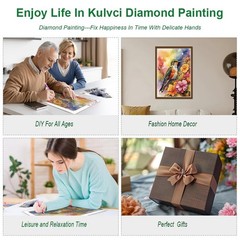 Hummingbird Diamond Painting Kits for Adults, Diamond Art Kits for Beginners, 5