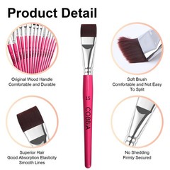 Face Paint Brush Set 15pcs Artist Brushes for Body Face PaintingAcrylic Paint…