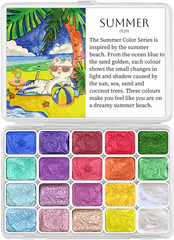 Mini Glitter Watercolor Paint Set, 20 Colors Shimmer Metallic Watercolour Pai…