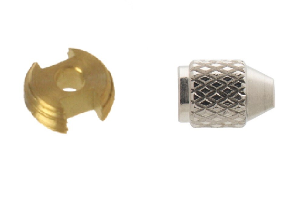 Iwata I-025 1 I-0251 Air Valve Guide, I-120 2 I-1202 Needle Chucking Nut