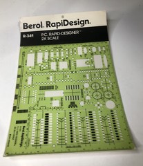 Berol Rapidesign Template – P.C. Rapid-Designer – R-341 2X Scale