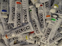 Golden Heavy Body Artists’ Acrylic Paint, 2 oz, flat rate shipping, 100 colors
