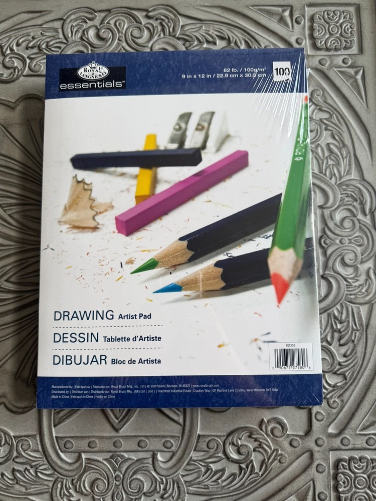 Royal & Langnickel Essentials Drawing Artist Pad 100 Sheets 9″ x 12″ | RD349