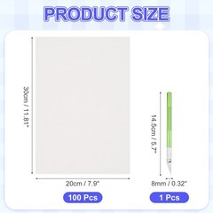 100pcs 20x30cm Diamond Paint Release Paper and Green Carving Knife Set