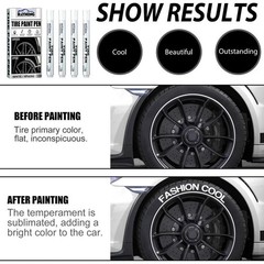 7Pcs Waterproof Permanent Paint Marker Pen For Car Tyre Tire Tread Rubber Metal