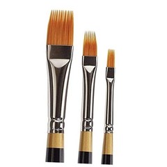 B-031 Premium 3 pc. Original Gold 9120 Series RAKE Comb Artist Brush Set of 3