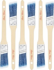 Paint Brushes 6-Pack Angle Brushes in Assorted Sizes for All Latex and Oil Paint