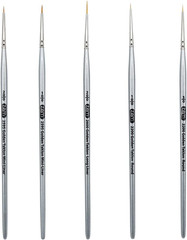 Brush Golden Taklon Mini Detail Brush Set Liner 20/0, Mini Liners 20/0, 10/0, De