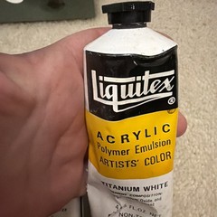 Vintage Permanent Pigments Liquitex Acrylic Artist’s Color 3 Tubes & Lg White