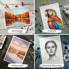 64 Sheets Watercolor Paper Pad – 5″x7″ – Water 5″ x 7″, 64 Sheets, white