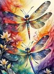Paint by Numbers Kit for Adults Beginner,Dragonfly Adult Paint by Number Kits on
