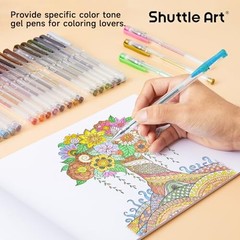 Gel Pens, 30 Brown Earth Tone Gel Pens with 30 Refills for 60 Pack Earth Tone