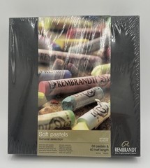 Rembrandt Soft Pastel General Selection Set 60 Pastels & 60 Half Sticks NEW