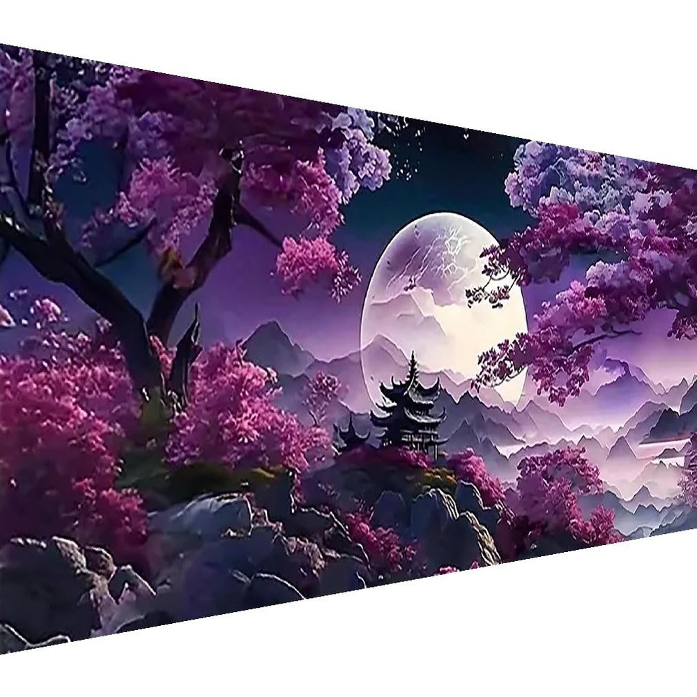 5D Large Diamond Art Painting,Moon Diamond Painting Kits for Adults,DIY Full Dri