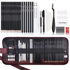 Drawing Sketching Set Art Kit 29-70 Pcs Graphite Charcoal Pastel Pencils