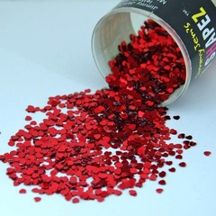 Confetti Heart 1/8″ Red – 3 Half Oz Bags (1.5 oz) #9393 3 THREE Pouches