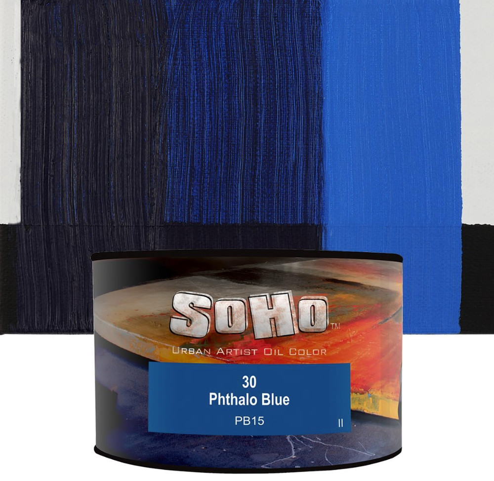 SoHo Urban Artist Oil Colors 30 Phthalo Blue PB15 430ml CAN