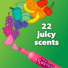 Scented Washable Markers, Chisel Tip Marker, Assorted Colors, 36 Count