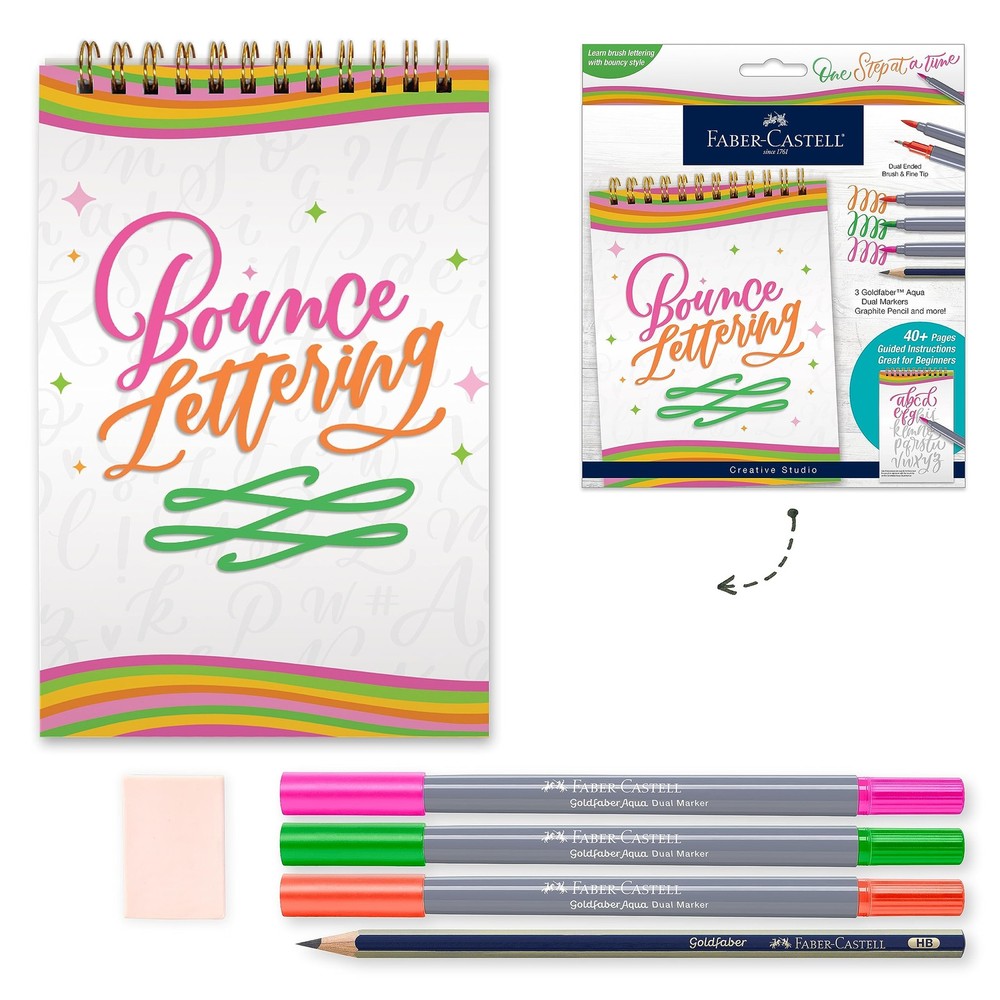 Bounce Lettering Hand Lettering For Beginners DIY Crafts Project 3 Brush Pens