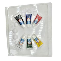 Artists Loft Acrylic Paint Set With Plastic Palette 6 Colors 0.7 Fl Oz Each New