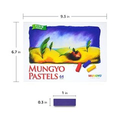 MUNGYO Soft Pastel Set – 64 Vibrant Colors 64 Count (Pack of 1), Multicolor