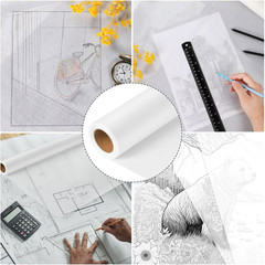 24″x30yd Tracing Paper Roll – Translucent for Sewing, Drawing & Gift Wrapping