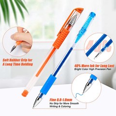 36 Colors Gel Pens Set for Adult Coloring Books, Colored Gel Marker with 40% Mor