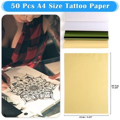 50 Sheets Tattoo Transfer Paper, Cridoz Stencil Paper A4, 50